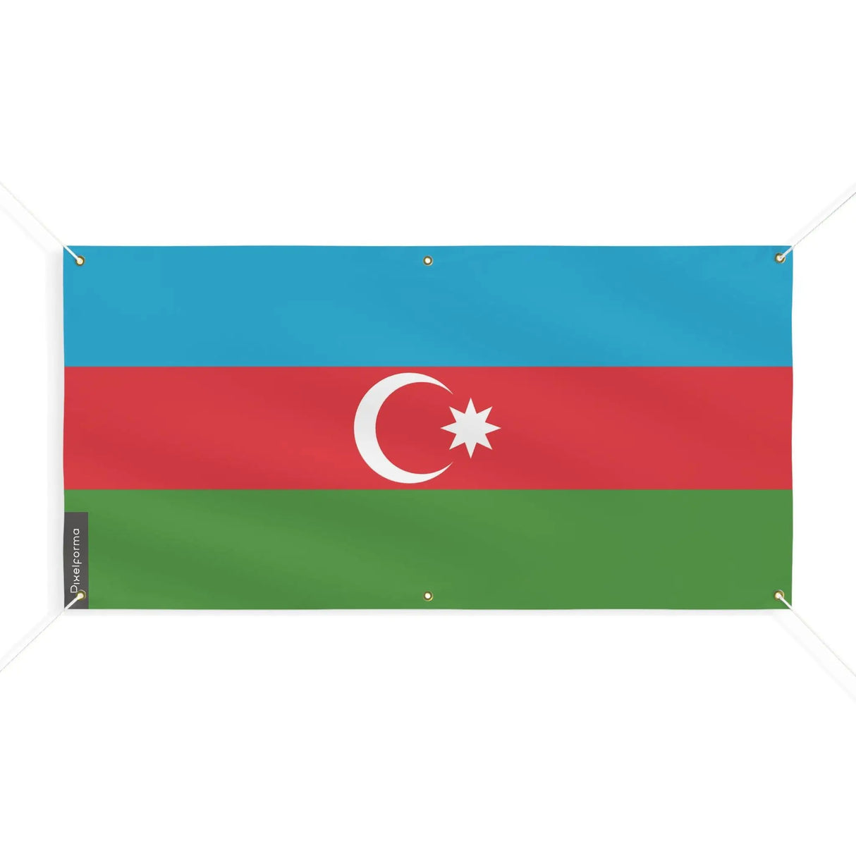 Drapeau azerbaïdjan polyester résistant aux intempéries
