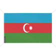 Drapeau azerbaïdjan polyester résistant avec œillets robustes