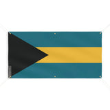 Drapeau bahamas en polyester résistant avec œillets robustes