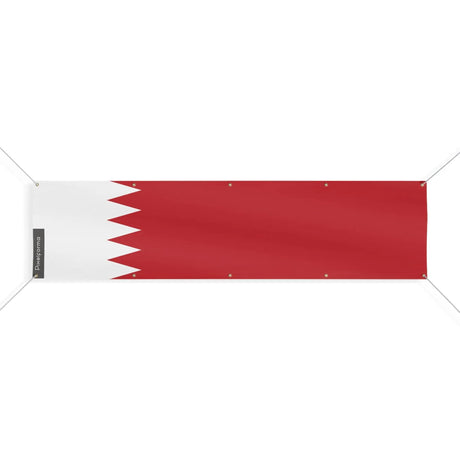 Drapeau bahreïn polyester résistant aux intempéries œillets