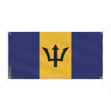 Drapeau barbade polyester résistant usage extérieur prolongé