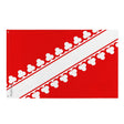 Drapeau bas-rhin polyester résistant avec œillets à gauche