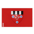 Drapeau beauceville polyester résistant avec œillets à gauche