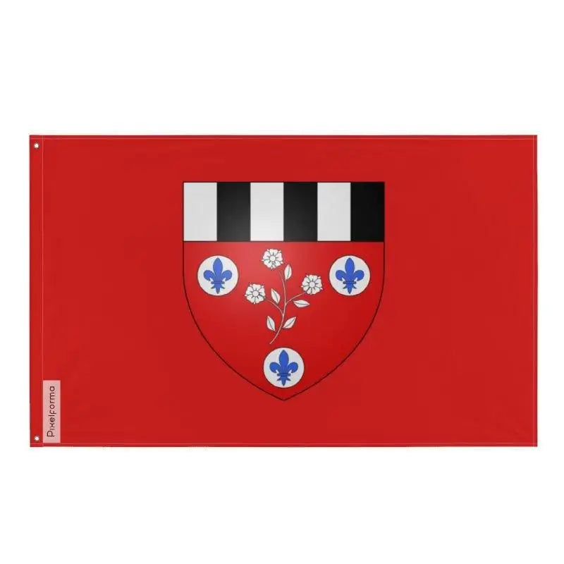 Drapeau beauceville polyester résistant avec œillets à gauche
