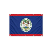 Drapeau du Belize format S en polyester avec dix œillets