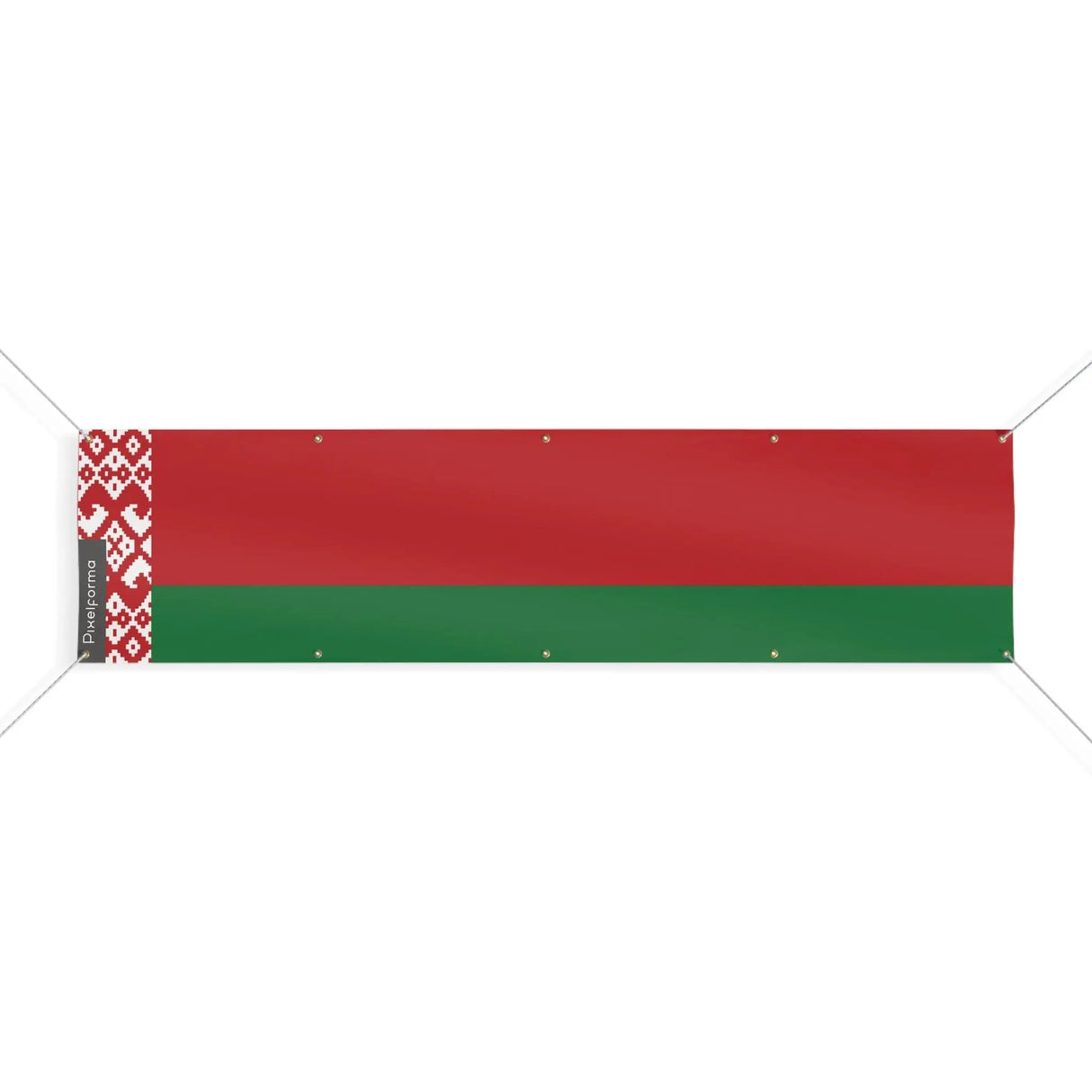 Drapeau biélorussie polyester résistant 10 œillets