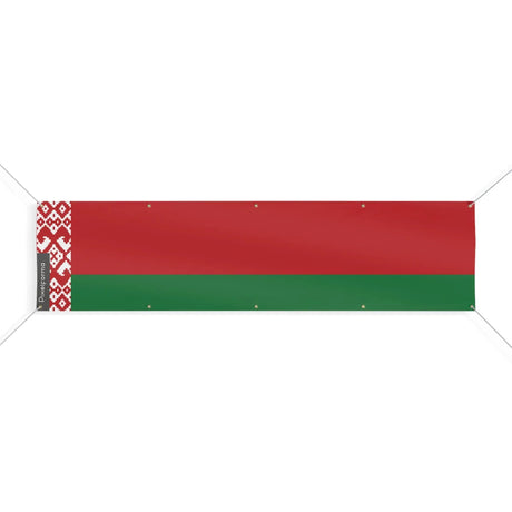 Drapeau biélorussie polyester résistant 10 œillets