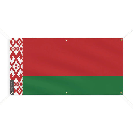 Drapeau biélorussie polyester résistant aux intempéries