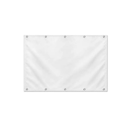 Drapeau blanc format S en polyester avec dix œillets