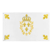 Drapeau blanc france polyester résistant œillets à gauche