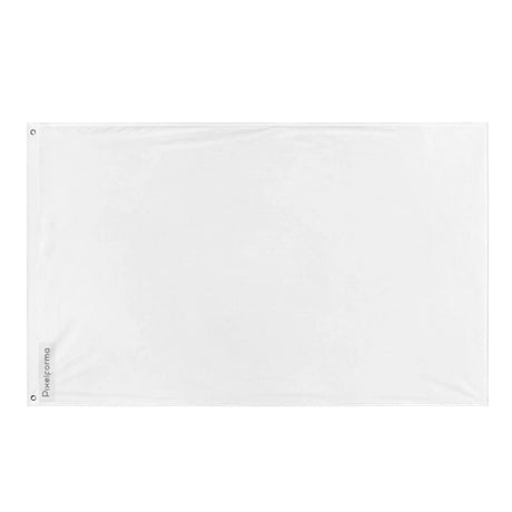 Drapeau blanc polyester résistant plusieurs modèles