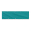Drapeau Bleu tuquoise Foncé grand format XL en polyester avec dix œillets