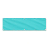 Drapeau Bleu turquoise Clair grand format XL en polyester avec dix œillets