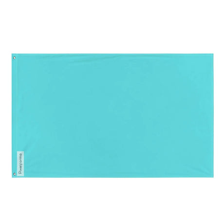 Drapeau bleu turquoise clair plusieurs tailles en polyester - pixelforma