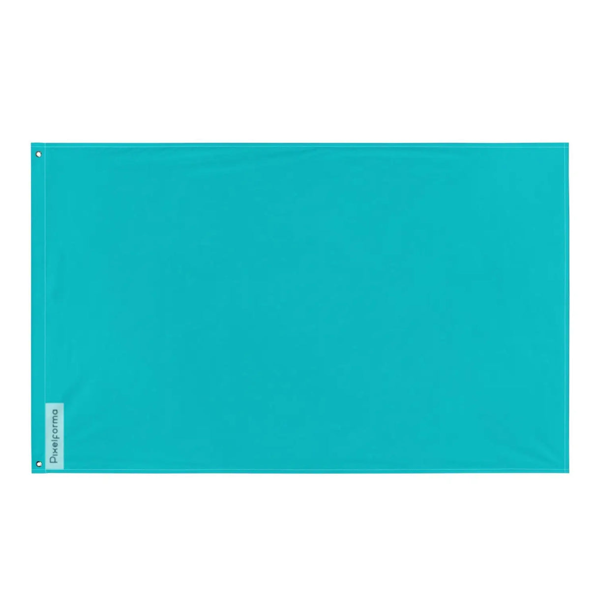 Drapeau bleu turquoise plusieurs tailles en polyester - pixelforma