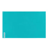 Drapeau bleu turquoise plusieurs tailles en polyester - pixelforma