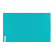 Drapeau bleu turquoise polyester résistant plusieurs modèles