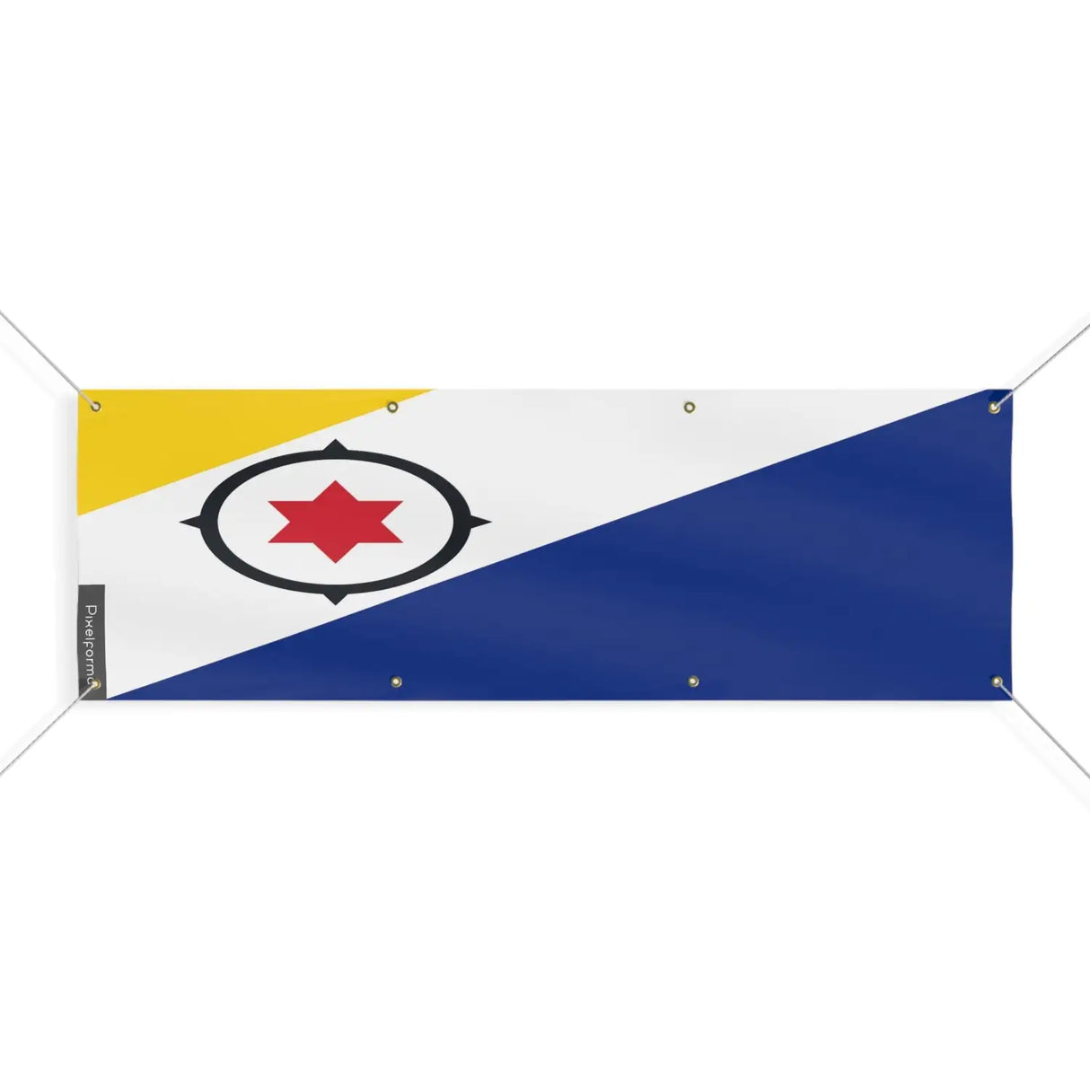 Drapeau bonaire 8 oeillets en plusieurs tailles (l) - pixelforma