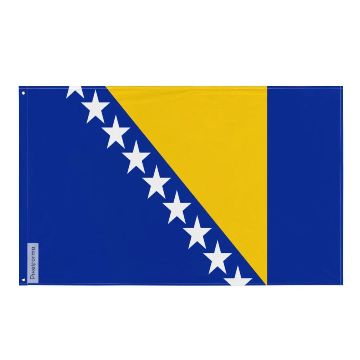 Drapeau bosnie-herzégovine plusieurs tailles en polyester - pixelforma