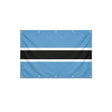 Drapeau du Botswana format S en polyester avec dix œillets