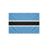 Drapeau du Botswana format S en polyester avec dix œillets