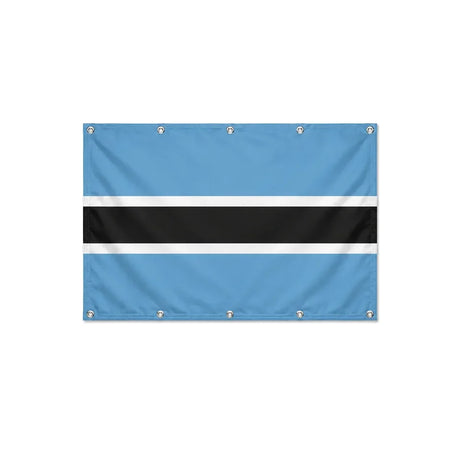 Drapeau du Botswana format S en polyester avec dix œillets