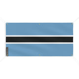Drapeau botswana polyester résistant usage extérieur intensif