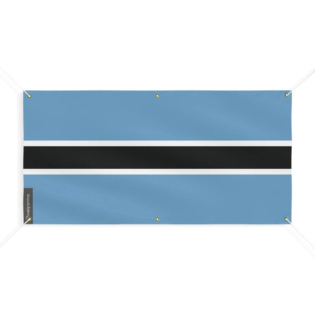 Drapeau botswana polyester résistant usage extérieur intensif