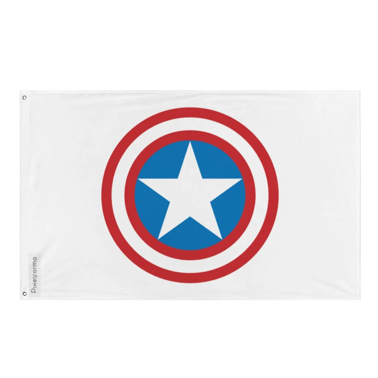 Drapeau bouclier de captain america plusieurs tailles en polyester - pixelforma