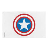 Drapeau bouclier de captain america plusieurs tailles en polyester - pixelforma