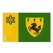 Drapeau brandon polyester résistant œillets à gauche