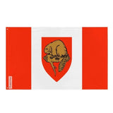 Drapeau brantford polyester résistant œillets à gauche