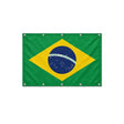 Drapeau du Brésil format S en polyester avec dix œillets