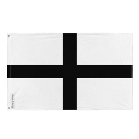 Drapeau Bretagne croix noire en plusieurs tailles 100 % polyester Imprimer avec Double ourlet - Pixelforma 