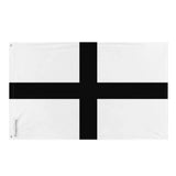 Drapeau bretagne croix noire polyester résistant œillets
