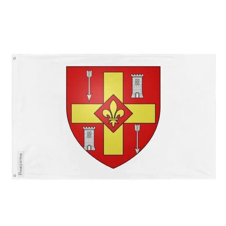 Drapeau brossard polyester résistant avec œillets à gauche