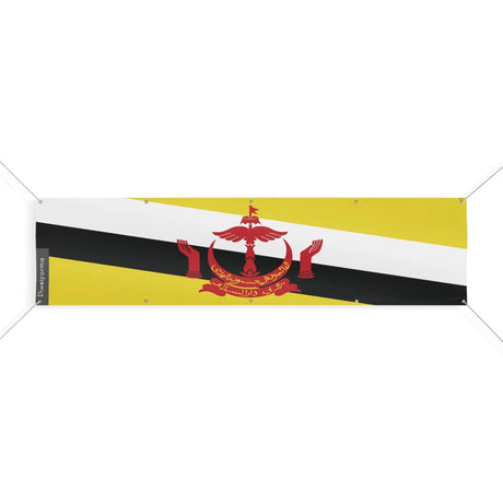 Drapeau brunei en polyester résistant avec œillets renforcés