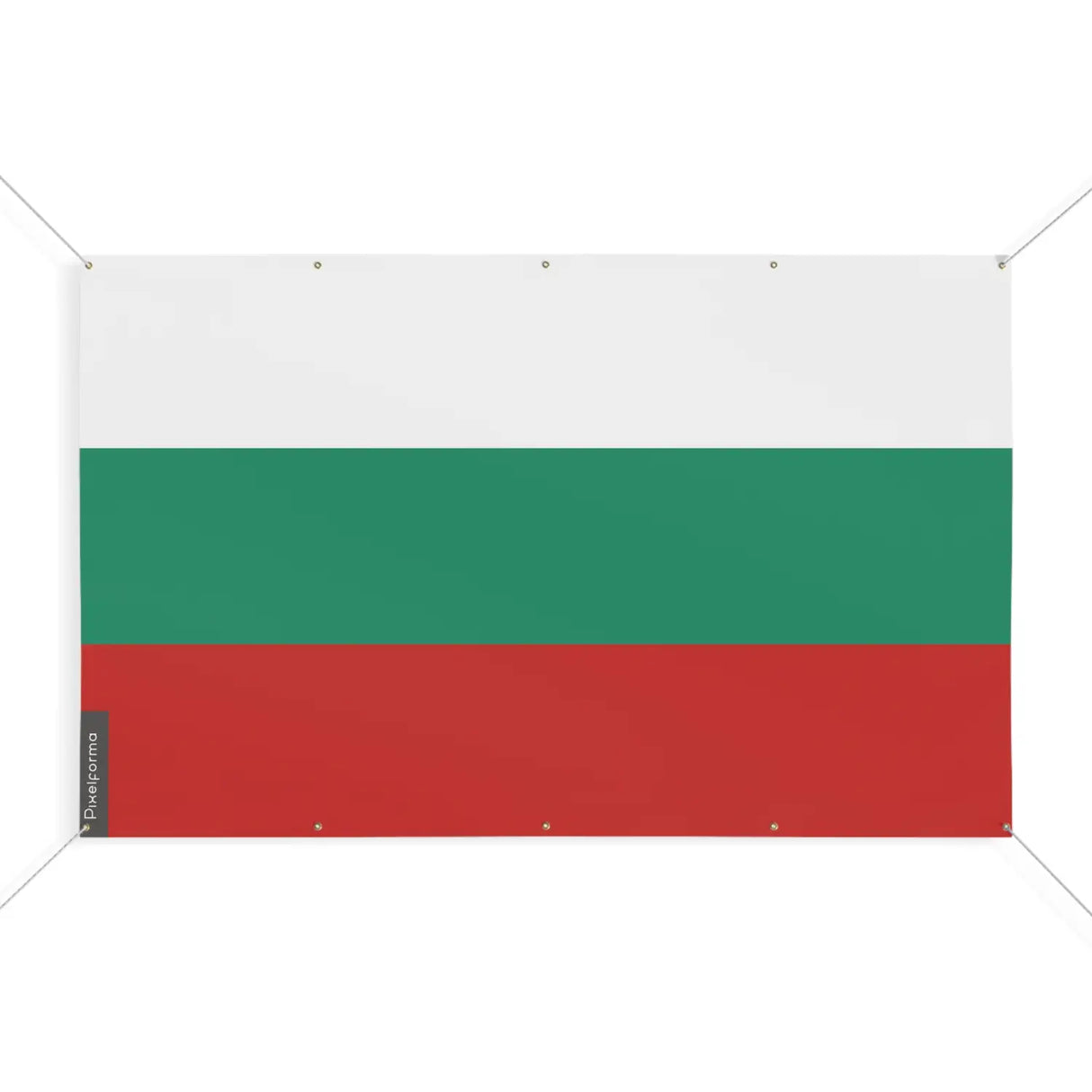 Drapeau bulgarie 10 oeillets en plusieurs tailles (s) - pixelforma