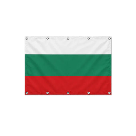 Drapeau de la Bulgarie format S en polyester avec dix œillets