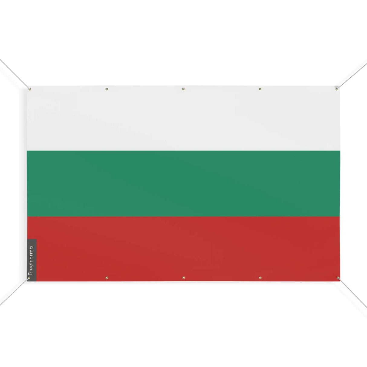 Drapeau bulgarie polyester résistant à œillets renforcés