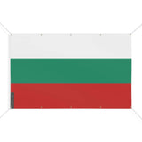 Drapeau bulgarie polyester résistant à œillets renforcés