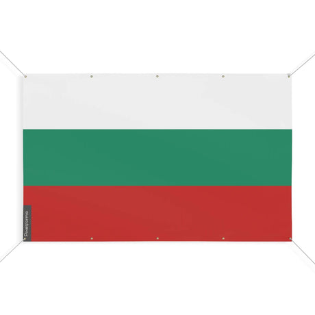 Drapeau bulgarie polyester résistant à œillets renforcés