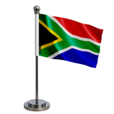 Drapeau bureau afrique du sud en polyester - pixelforma