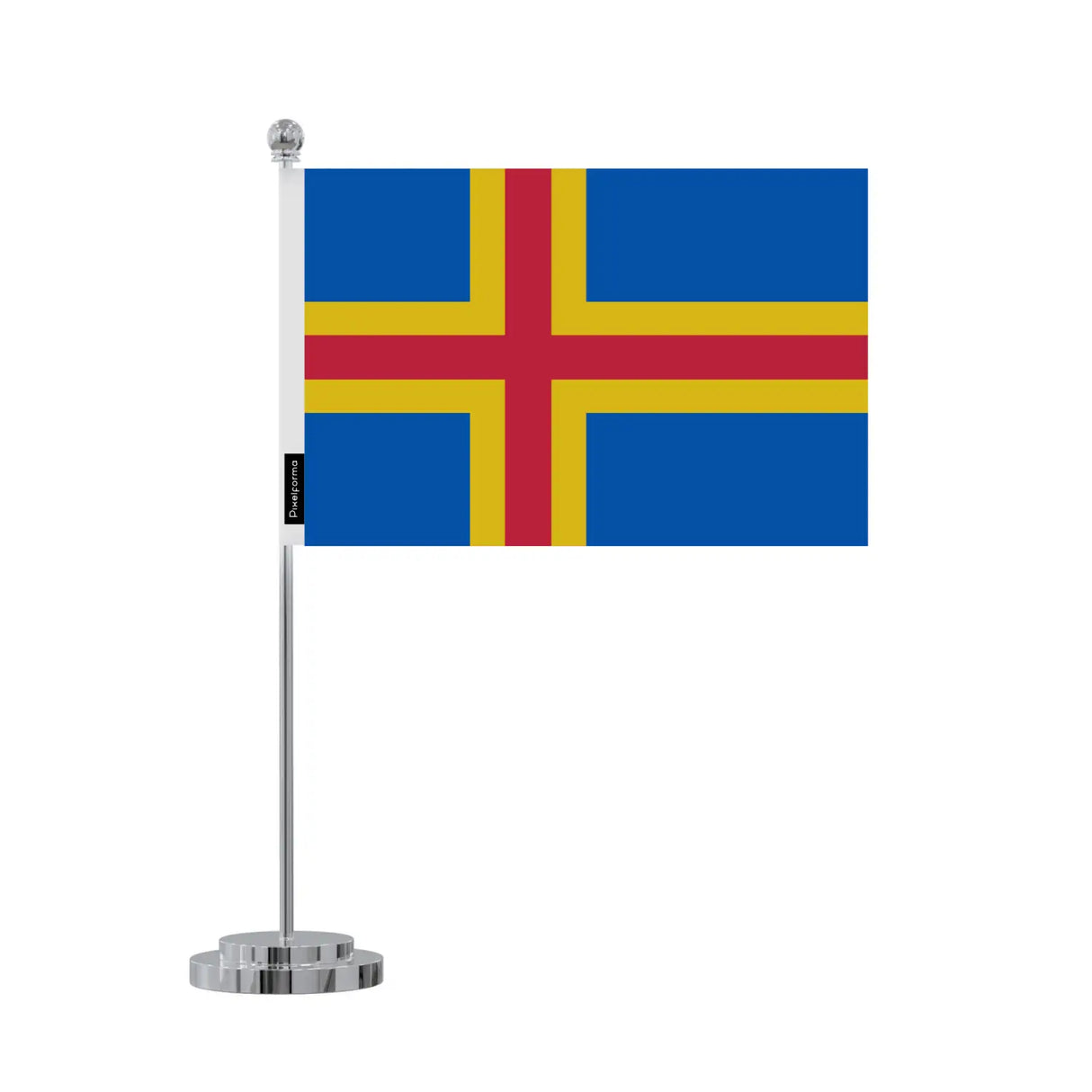 Drapeau bureau åland en polyester - pixelforma