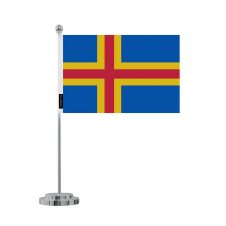 Drapeau bureau åland en polyester - pixelforma