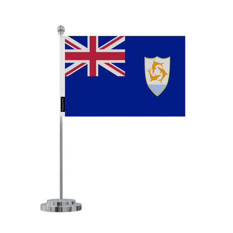 Drapeau bureau anguilla en polyester - pixelforma