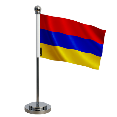 Drapeau bureau arménie en polyester - pixelforma