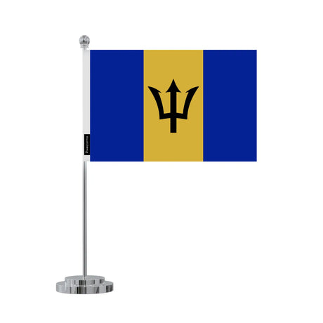 Drapeau bureau barbade en polyester - pixelforma