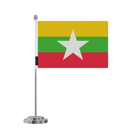 Drapeau bureau birmanie en polyester - pixelforma
