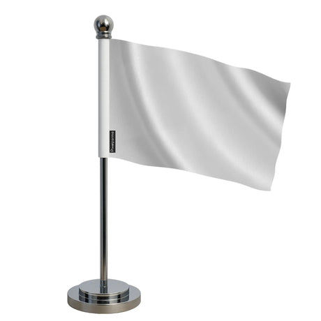 Drapeau bureau blanc en polyester - pixelforma